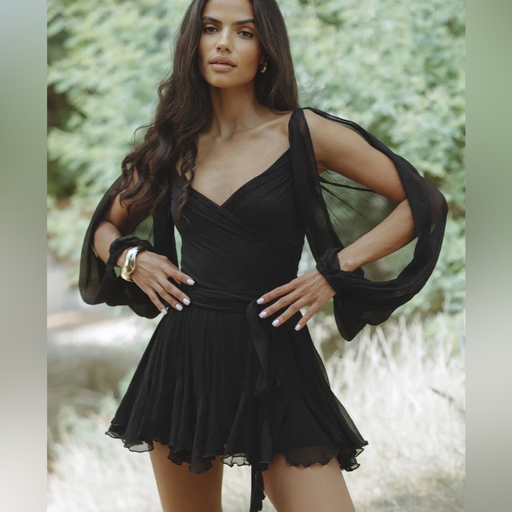 Chic Le Frique Gaia Mini Dress - Noir - NEVER WORN